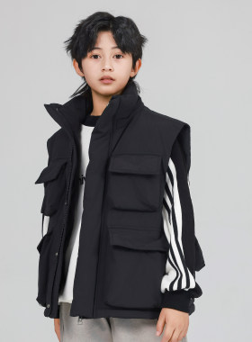 米琪童小鸭儿童羽绒马甲男