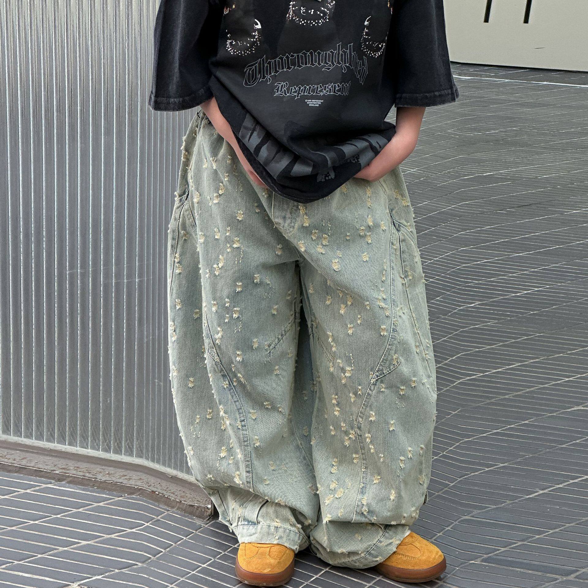 童装儿童帅气牛仔裤2026春季新款男童宽松休闲裤中小童百搭长裤潮