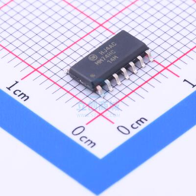 反相器 MM74HC14MX SOIC-14_150mil ON 全新原装进口
