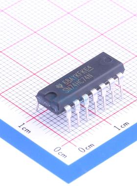 触发器 SN74HC74N DIP-14 TI 全新原装进口器)