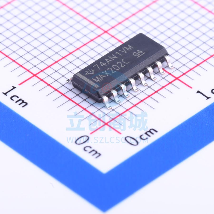 RS232芯片 MAX202CDR SOIC-16_150mil TI 全新原装进口