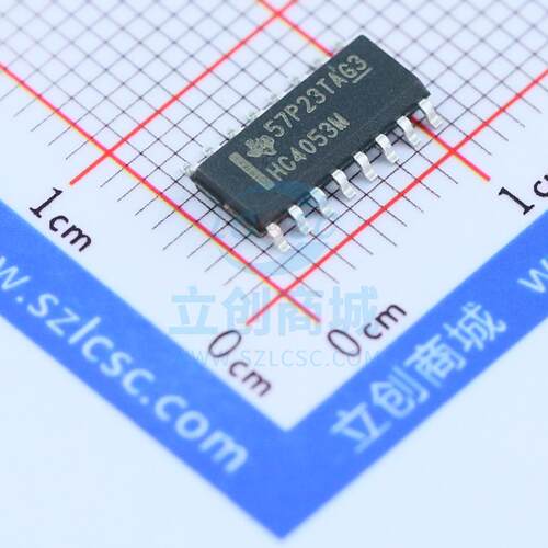 模拟开关/多路复用器 CD74HC4053M96 SOIC-16_150mil TI 全新原装