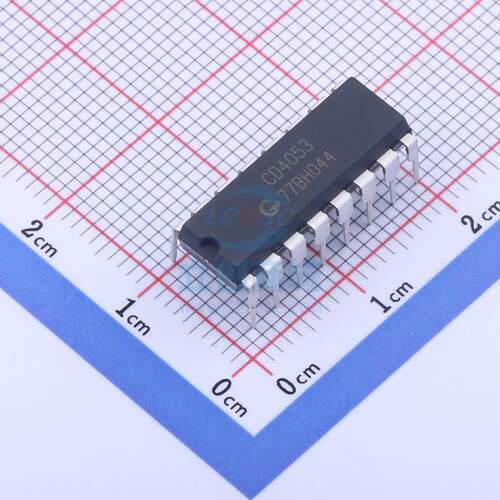 模拟开关/多路复用器 CD4053 DIP-16 全新原装进口
