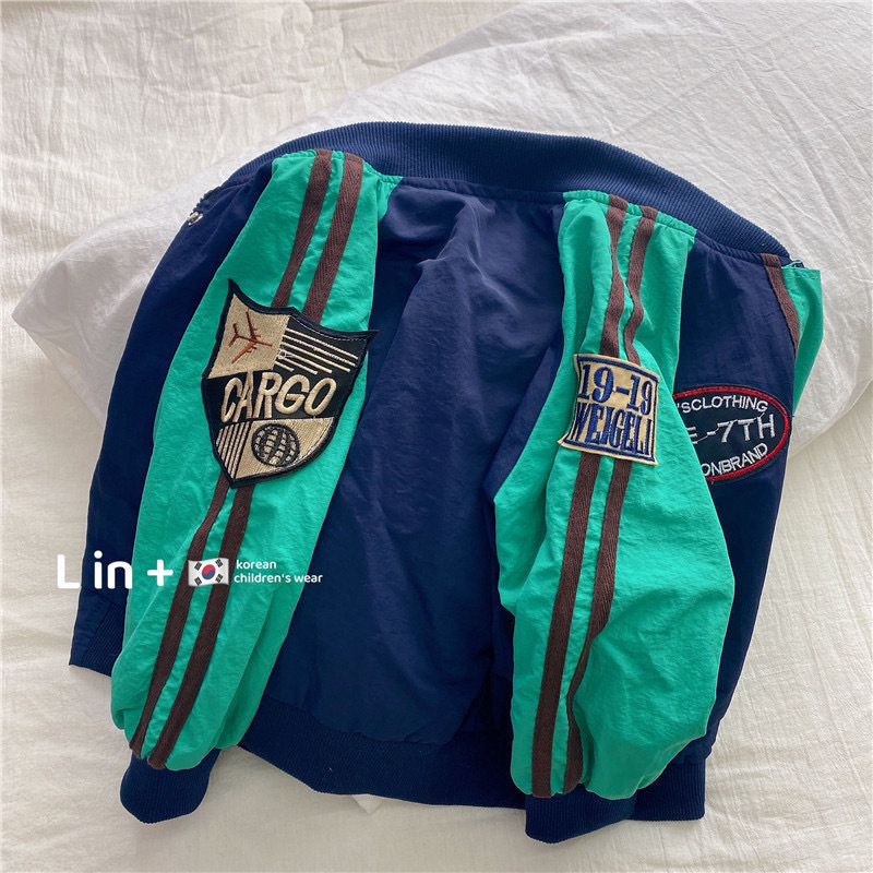 女童春季棒球服男童2026春装外套春秋款儿童韩国运动夹克潮牌童装