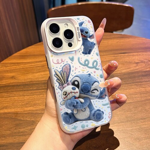 史迪仔适用iphone17手机壳苹果16promax小米15情侣pura80华为mate70全包荣耀x50卡通opporeno15硬壳红米k80