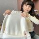 秋冬季 儿童一体绒毛衣半高领木耳边宝宝女童毛衣加绒打底针织衫