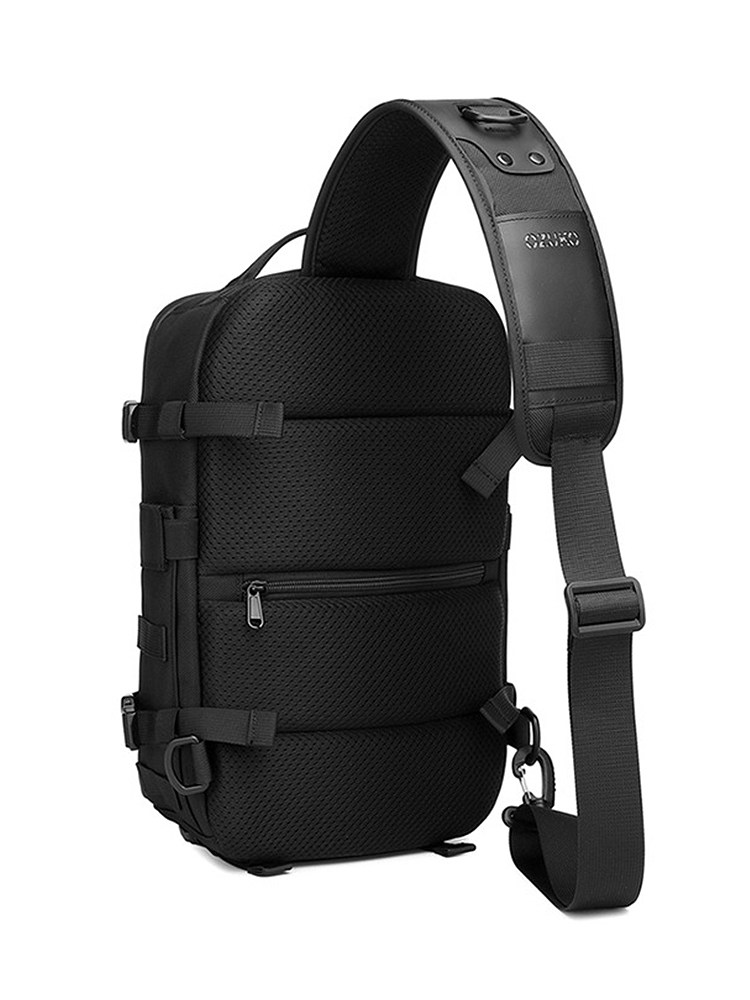 야외 다기능 크로스 바디 백 남성 전술 가슴 가방 스포츠 발수 기능성 멀티 포켓 캐주얼 패션 가방