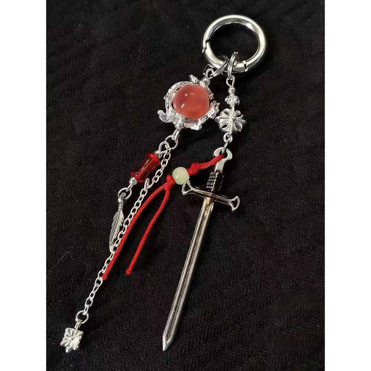 【秦梧.印象包挂】钥匙扣竹节红绳师后日谈手工挂件手机链包包挂