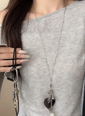 手作波点爱心项链极繁多用挂件手作星星骷髅螺旋蘑菇千禧辣妹配饰