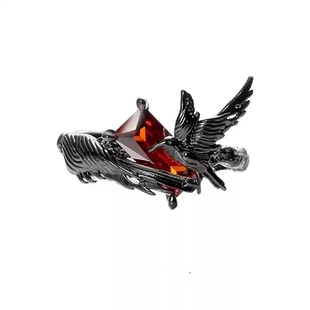 暗黑乌鸦戒指甜酷风高级感小众食指戒恋与深空秦彻指环