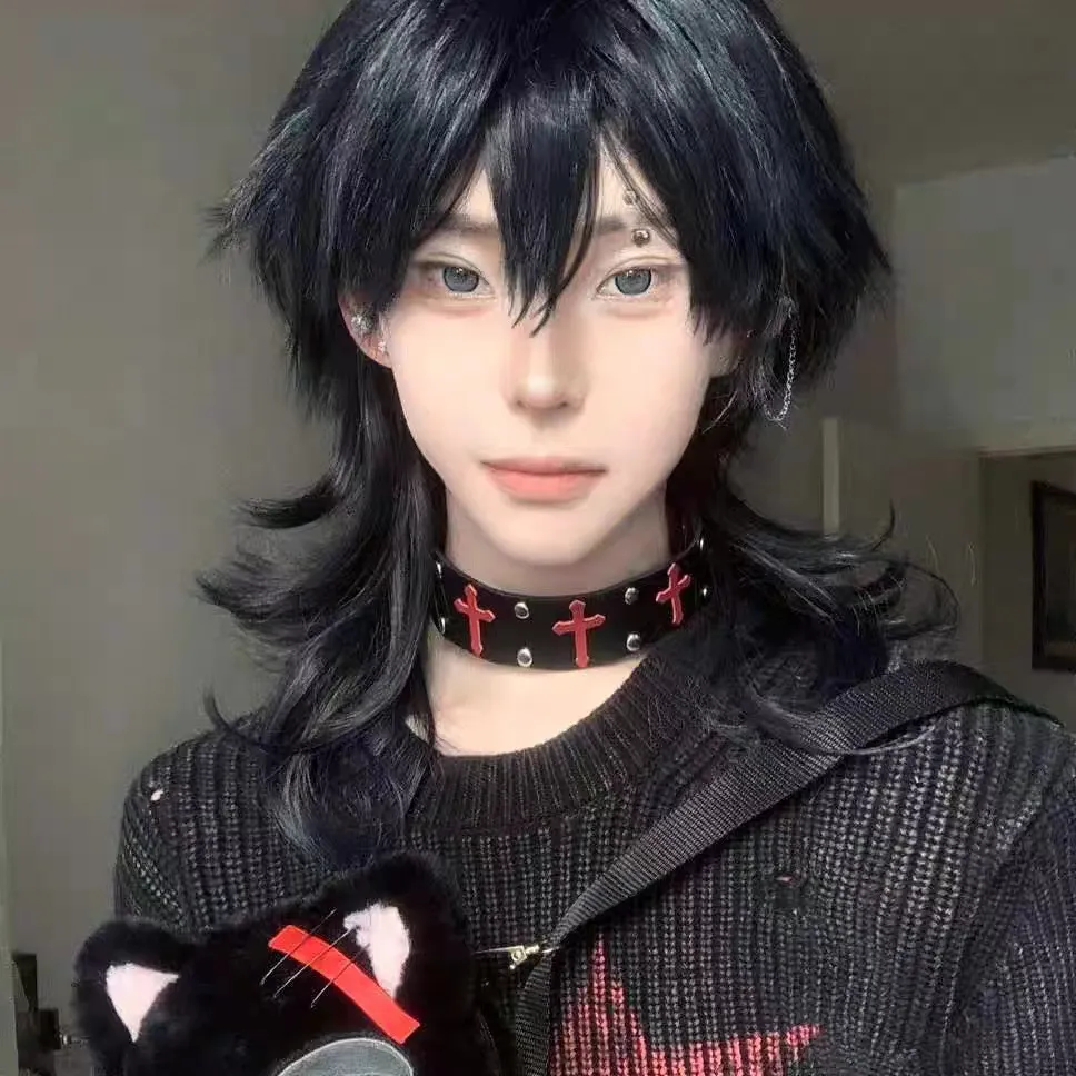 堕落天使｜朋克风金属项圈原创亚文化十字架颈饰朋克暗黑哥特摇