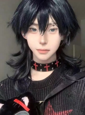 堕落天使｜朋克风金属项圈原创亚文化十字架颈饰朋克暗黑哥特摇