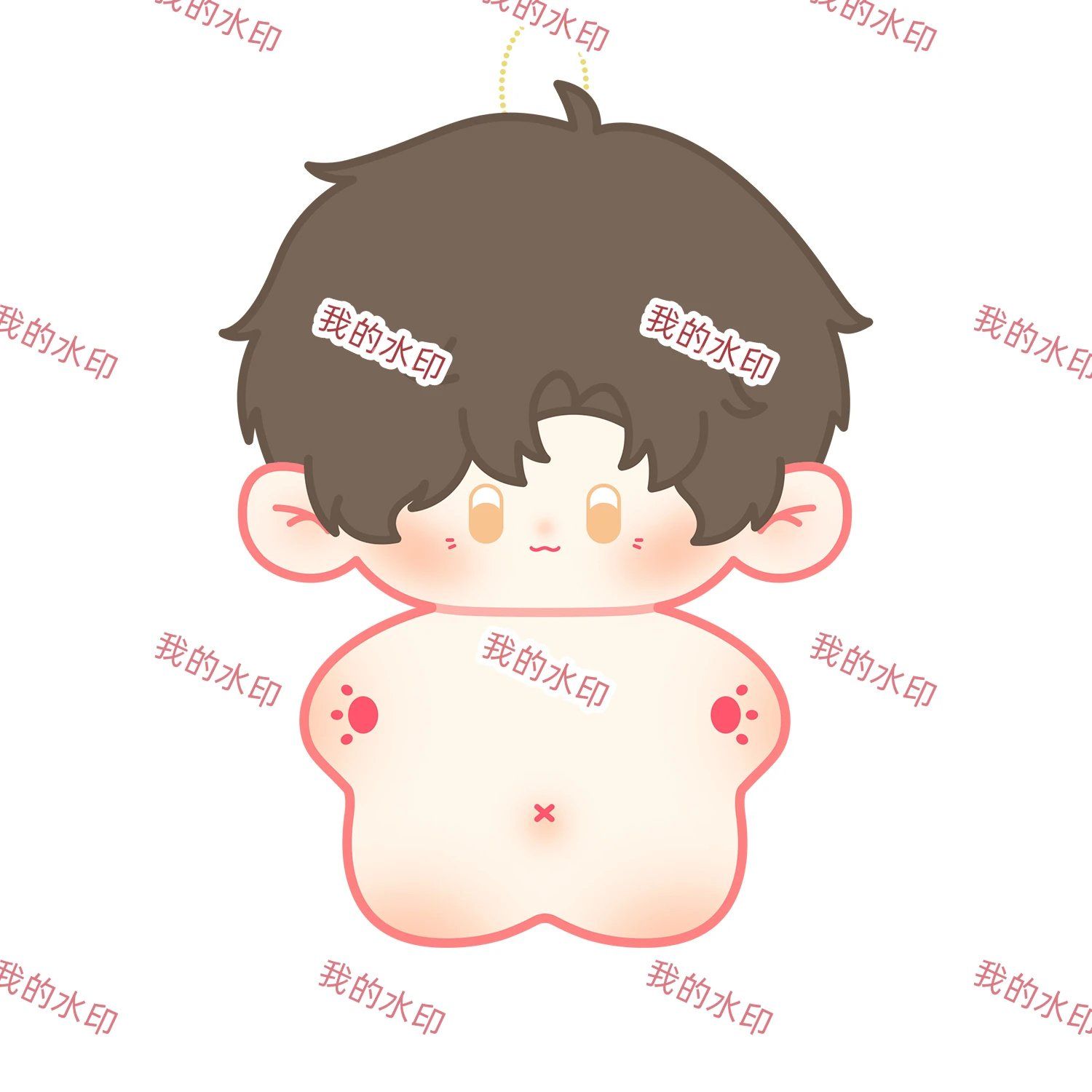 原创简隋英10cm海星体棉花娃娃李玉周边玩偶公仔