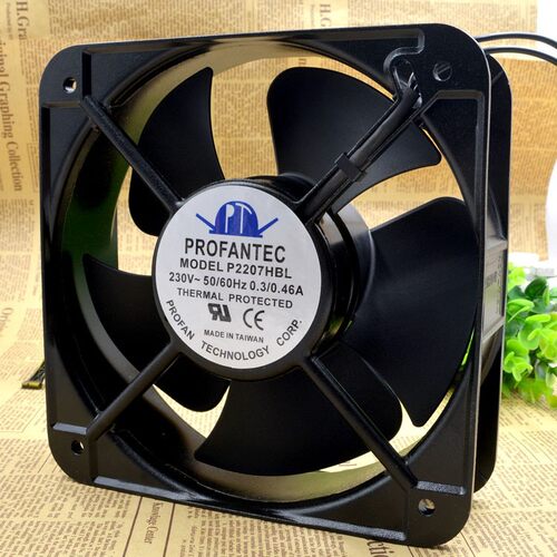 原装台湾 为弘 PROFANTEC P2207HBL AC220V 20572 20CM 0.3A 风扇