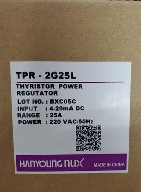 原装正品NUX 韩荣电子TPR-2N新款 TPR-2G35L 35A TPR-2G25L 25A