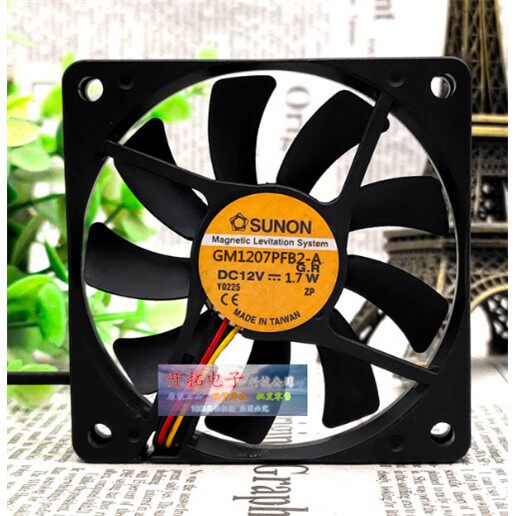 GM1207PFB2-A SUNON 建准 7010 12V 1.7W 7CM/厘米 超薄机箱风扇