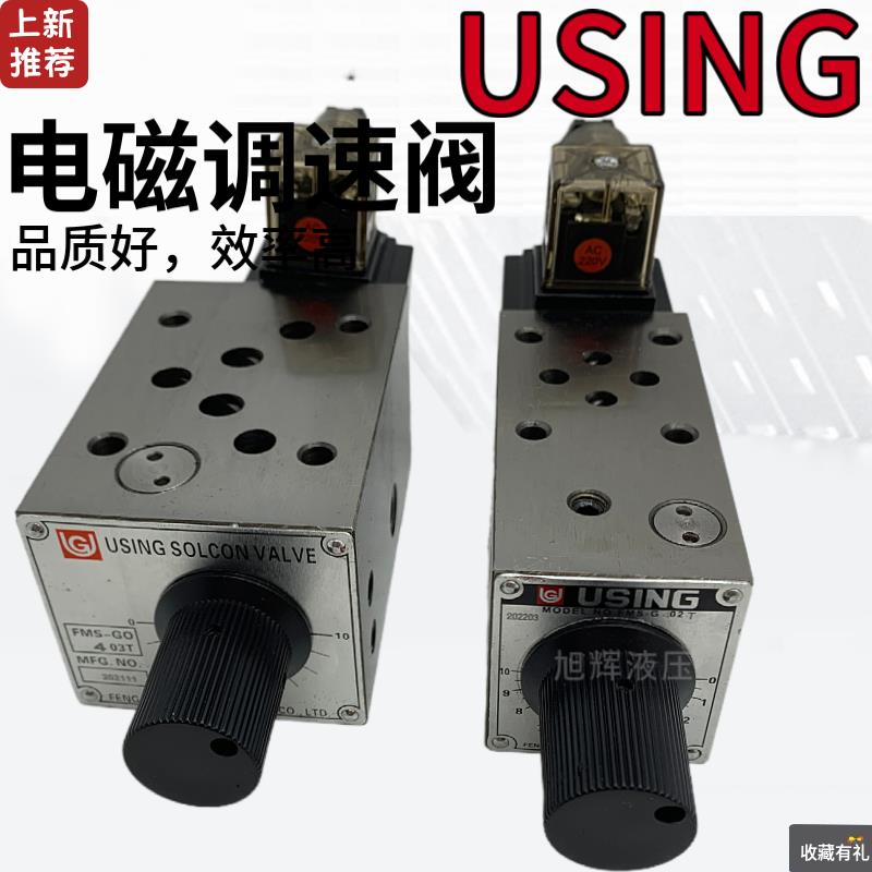 电磁调速阀FMS-GO4 G6 G8 G12-02T 03 02A 02B 02P 峰欣USING液压