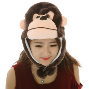 小猴子下山道具表演头饰可爱幼儿园猴子帽子儿童面具头套美猴王帽