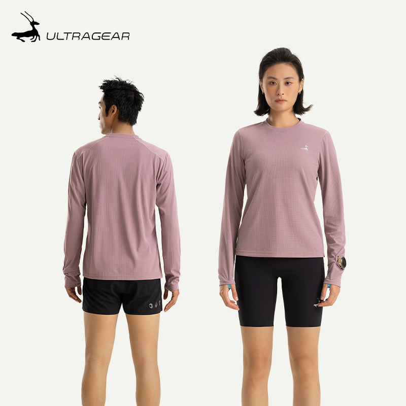 优极轻量透气男女款跑步长袖T恤