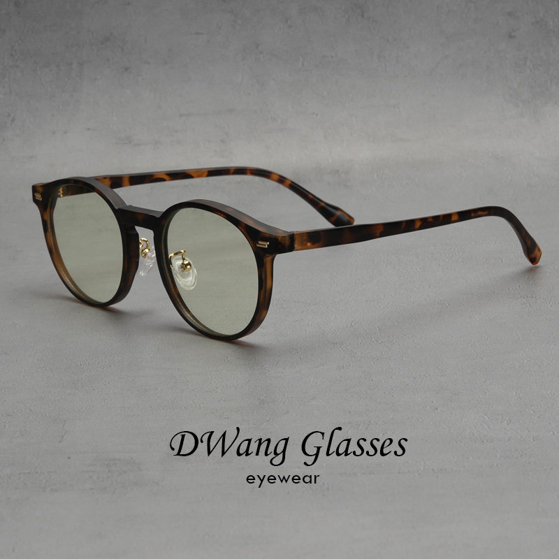 超轻12克复古塑胶钛眼镜