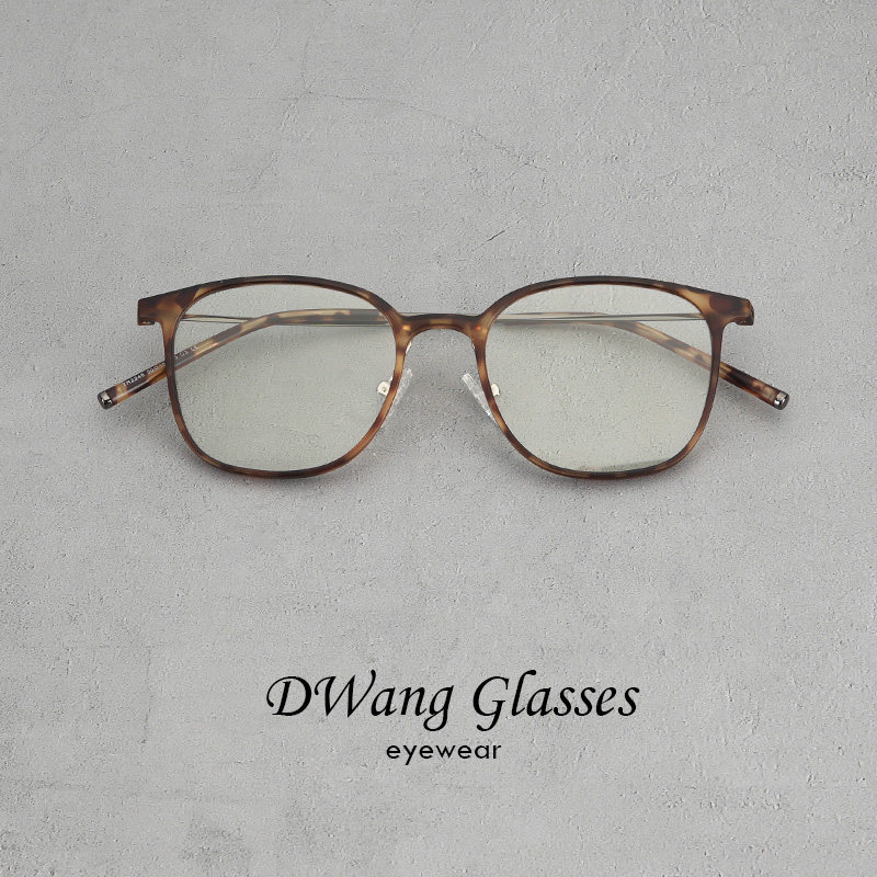 TR塑胶钛镜框超轻羽量级8克细边框眼镜复古男日常女防蓝光配近视