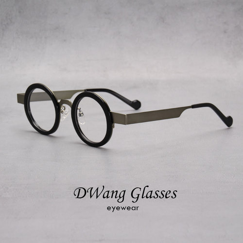 板材粗黑框眼镜男复古日系个性