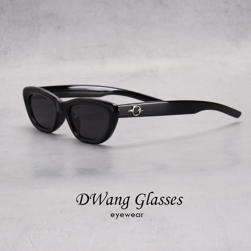 王嘉尔同款TR90扁猫眼偏光太阳镜女个性复古男l防紫外线开车墨镜