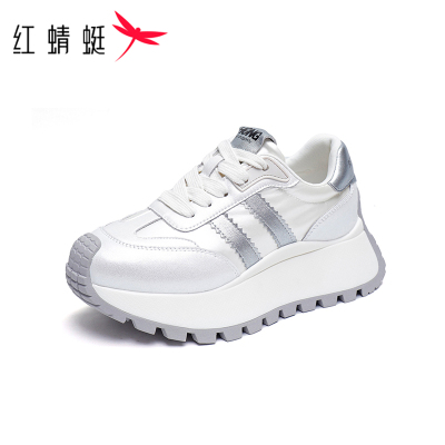 REDDRAGONFLY/红蜻蜓时尚甜酷撞色厚底增高运动老爹女鞋WTB24900