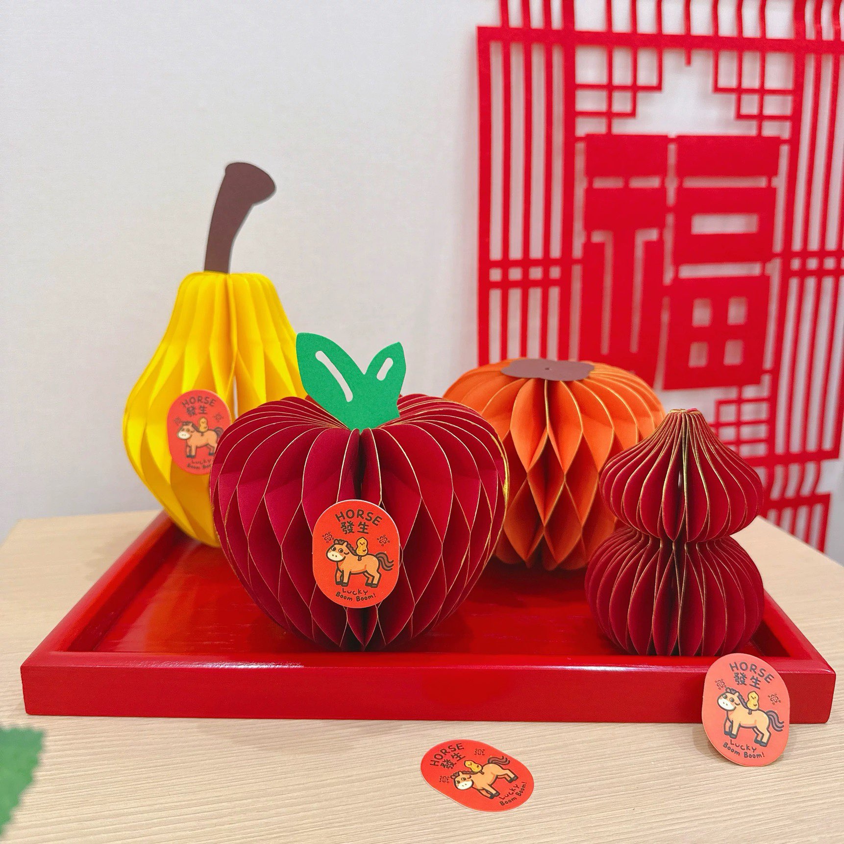 新年装饰品玄关马年桌面葫芦喜庆