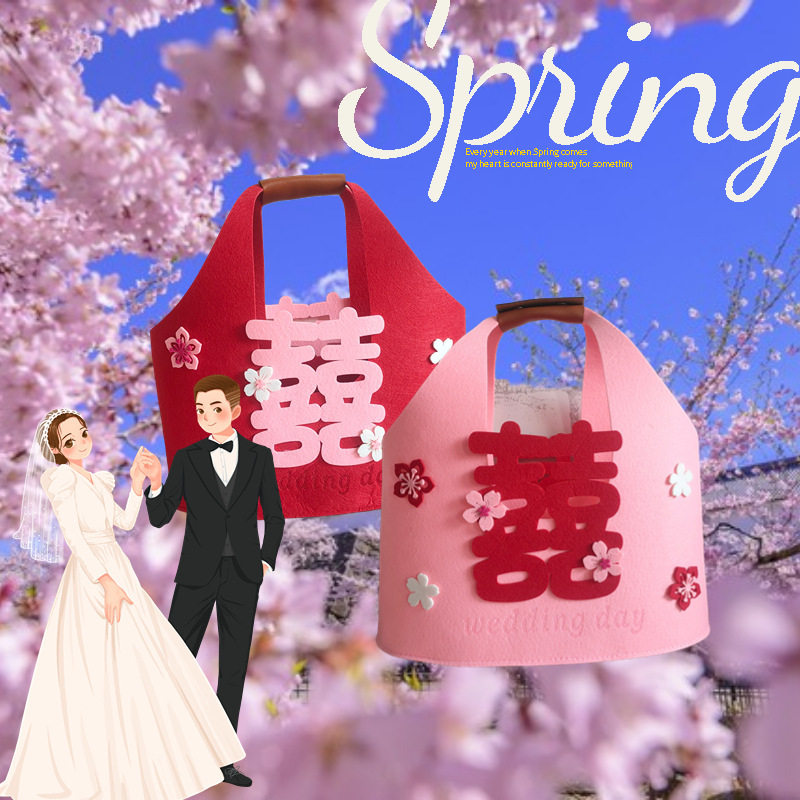 结婚装喜糖袋伴手礼包手提糖果盒