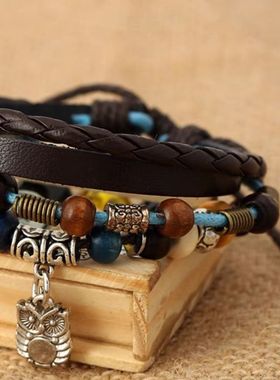 灵魂对撞Soul Collision嘻哈手链串小众情侣编织高级设计感可调节