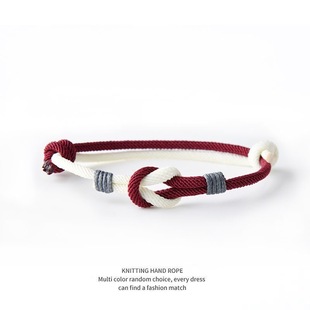 M-D原创八字同心结手绳纯手工编织闺蜜情侣手绳中国风可调节手链