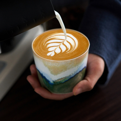 陶瓷猪口杯美式咖啡杯直口手握杯