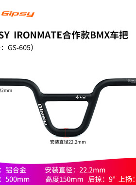 GIPSYIronMate合作款BMX车把