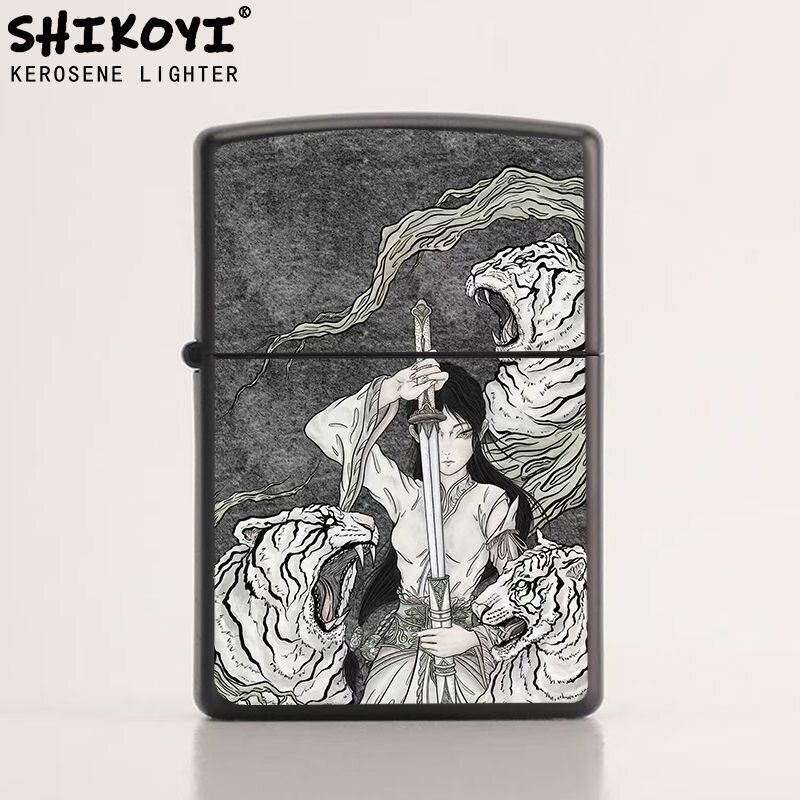 SHIKOYI宝剑赐英雄煤油打火机防风创意高颜值生日礼物送男友