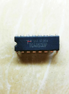集成IC电路TC4053BP TC4053 多路复用器芯片 DIP-16 原装拆机