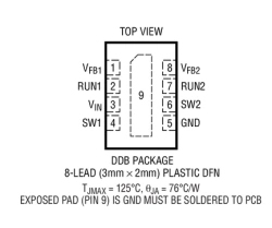 集成IC电路芯片LTC3547EDDB  LTC3547  DFN丝印LCDP原装拆机