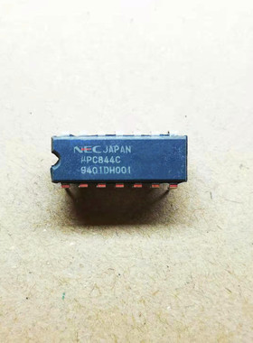 集成IC电路芯片UPC844C PC844C C844C C844 DIP-14原装拆机