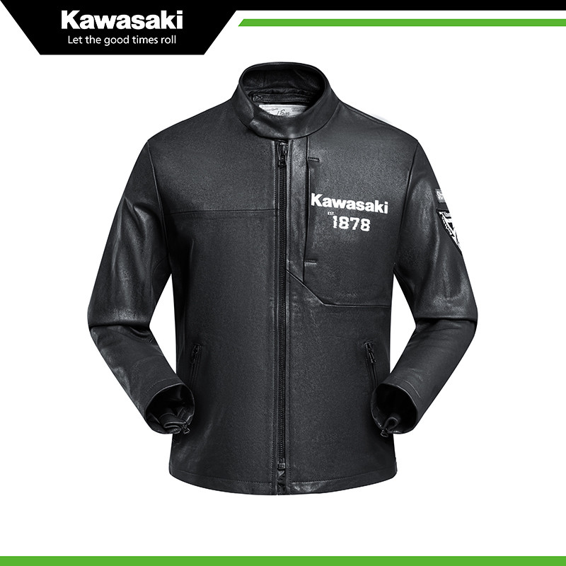 川崎Kawasaki 原厂公路骑士皮衣 摩托车骑行服 原厂正品装备