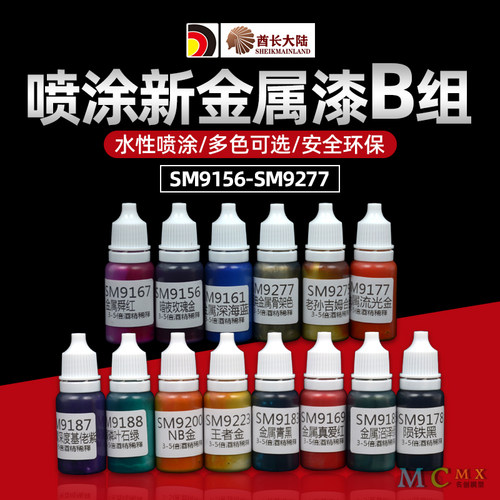 酋长大陆模型上色SM喷涂金属漆