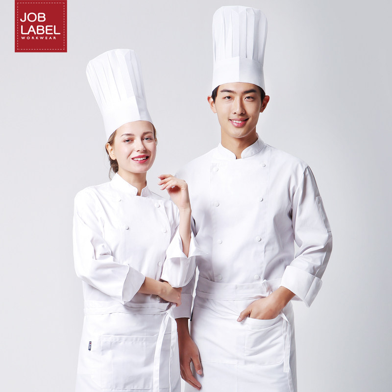 厨师服经典款式乔纳森乔伊娜男女长袖后厨酒店蛋糕房食堂四季工装