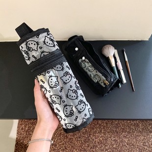 立式化妆刷收纳包外出旅行便携随身化妆刷桶学生大容量可爱笔筒袋