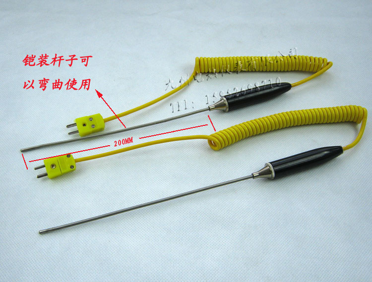 小手柄铠装热电偶 温度测温器 K型传感器 可配TM-902C 6801