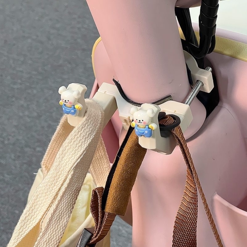 电动车挂钩前置通用电瓶自行车防脱落元宇宙小金豆强力承重挂物钩