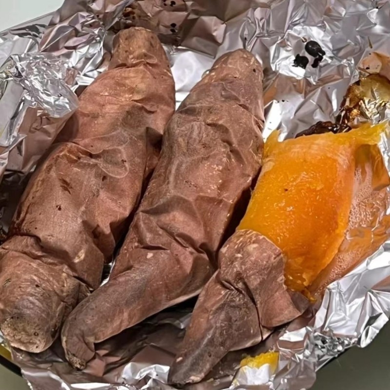 烤红薯锡纸专用烤箱空气炸锅方形铝箔纸片耐高温加厚地瓜垫防油纸