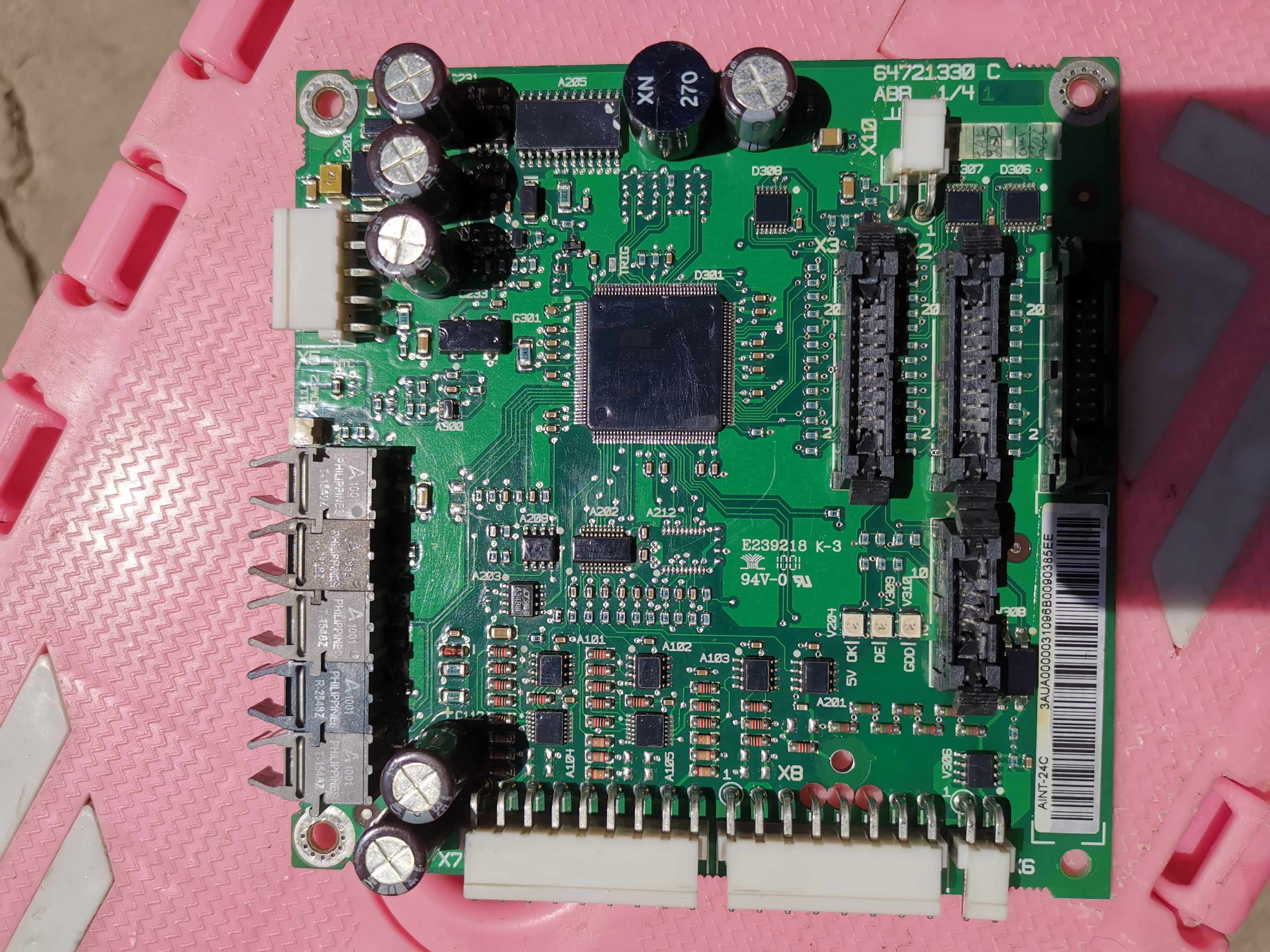 abb变频器acs800光纤通讯板aint-24c 68257867原装拆机功能包好