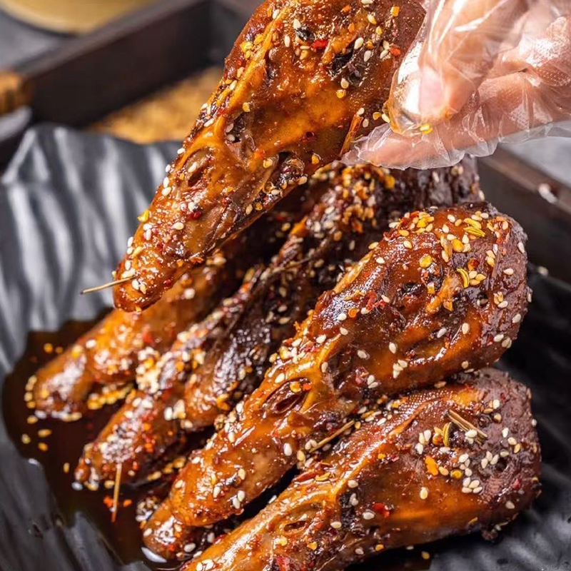 香辣鸭头卤味冷吃熟食即食特产追剧下酒小吃麻辣解馋夜宵零食