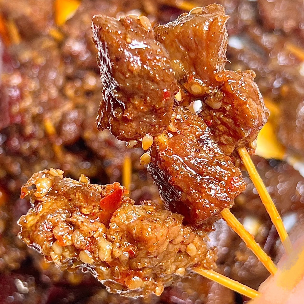牙签牛肉湖南特产冷吃牛肉网红牙签肉麻辣零食即食