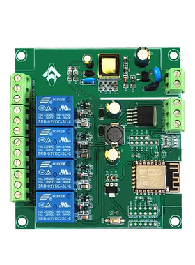 AC/DC ESP8266 WIFI四路继电器模块ESP-12F开发板二次开发可定制