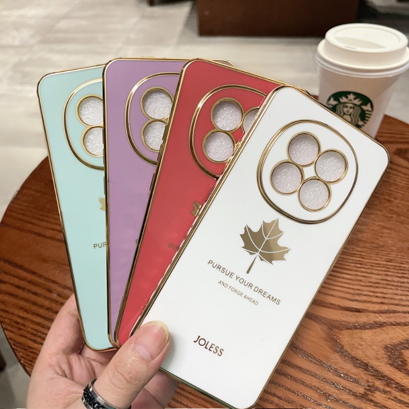 直边电镀枫叶适用OPPO A5活力版 手机壳批发男软防摔全包新款女保护套
